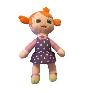 CoComelon Multicolor YoYo Polka Dot Dress Orange Hair Plush Doll Stuffed Toy